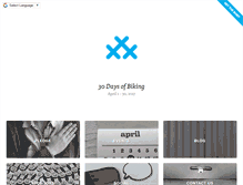 Tablet Screenshot of 30daysofbiking.com